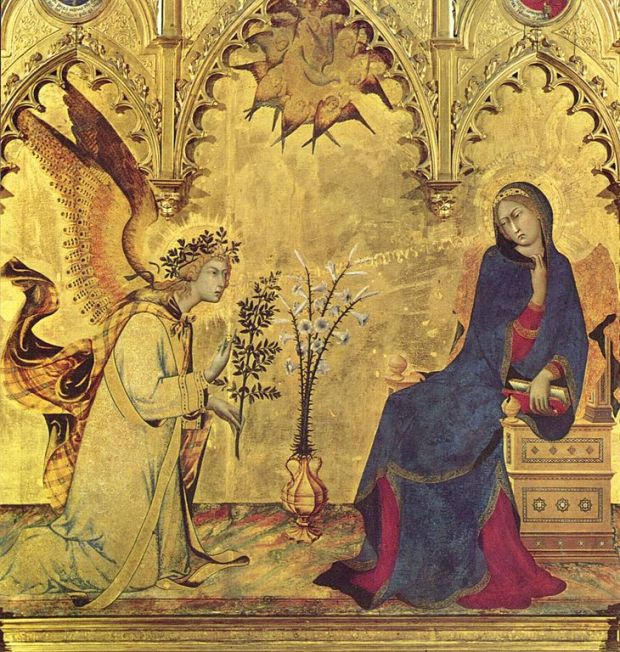 Simone_Martini_Annunciation_Detail