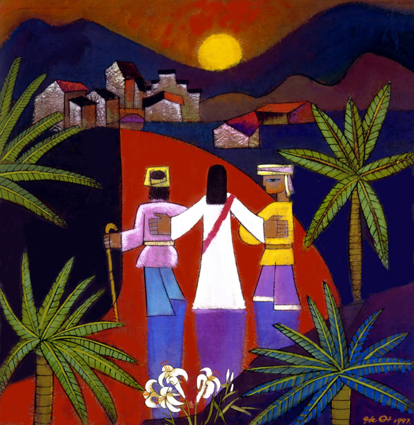 He Qi The-Road-to-Emmaus