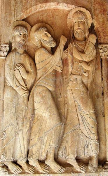 Disciples of Emmaus_11thCentury_CloisterOfSantoDomingoDeSilos_Burgos_Spain